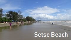 ミャンマー、セットセ・ビーチ、Setse beach, モーラミャイン, タンビュザヤ, 海水浴, 海, リゾート, 泳ぐ
